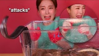 this mukbang scares me [upl. by Grosberg]