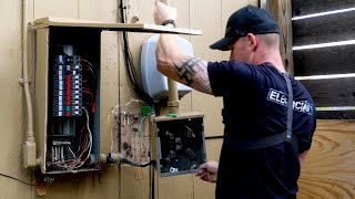 How to Replace an Electrical Service Panel Meter and Riser PART 1 [upl. by Enellek]