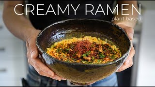 LUXE creamy plantbased Ramen Recipe to BREAK THE INTERNET [upl. by Hakim]