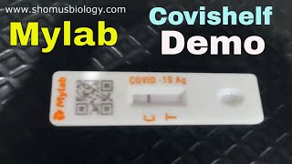 Mylab covid 19 rapid test kit  testing coviself Mylab covid 19 rapid test kit demo [upl. by Ydahs28]