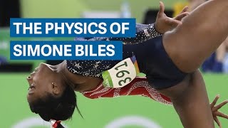 Simone Biles gravitydefying physics [upl. by Sheepshanks558]