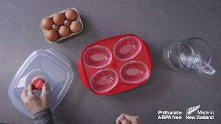 Sistema Egg Poacher Microwave Container CY551 [upl. by Acinet]