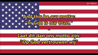 Amerikaans Volkslied ENNL tekst  Anthem of USA Dutch [upl. by Jt]