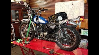 1975 Yamaha DT175 Enduro First Look [upl. by Fennessy]