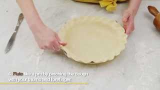 How to Shape a Pie Crust  Baking Recipes  Robin Hood® [upl. by Moclam]