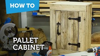 How to make a pallet cabinet with a door [upl. by Flint532]