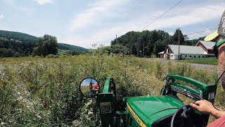 TAMING THE JUNGLE Rotary cutter vs offset flail mower [upl. by Kolb19]