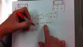 Determinant by cofactors expansion [upl. by Carolle]