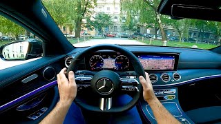 New Mercedes ECLASS 2021 Facelift  POV TEST Drive amp review AMG Line 220d [upl. by Zabrine180]