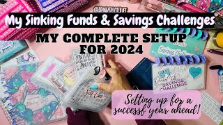 MY 2024 SAVINGS CHALLENGE AND SINKING FUNDS SETUP  KEEP FROM BEING OVERWHELMING [upl. by Laveen]