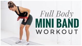 Full Body Mini RESISTANCE BAND Workout [upl. by Joeann374]