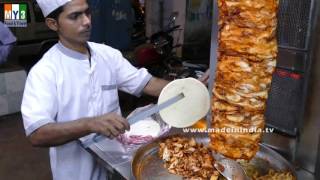 CHICKEN SHAWARMA ROLL  WORLD FAMOUS CHICKEN RECIPE street food [upl. by Adelric]