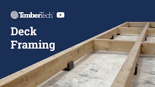 Deck Framing  TimberTechUK [upl. by Soneson503]