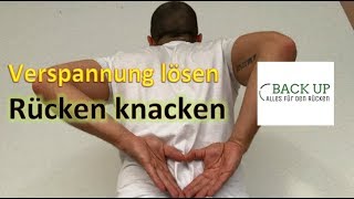 Verspannungen der Rückenmuskulatur lösen  Rücken knacken  Übung 2 [upl. by Teerprah]