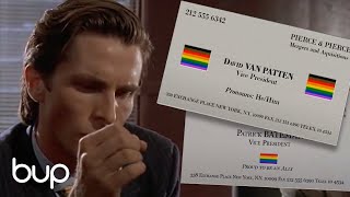 Pride Month at Pierce amp Pierce American Psycho Cards Scene [upl. by Lorne489]