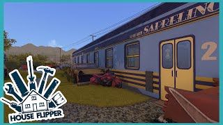 House Flipper  A Moving House  Fallout Insipred  Tiny Train Home  Speedbuild and Tour [upl. by Tnias]