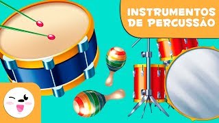 Instrumentos de percussão para crianças  Aprender música [upl. by Ellezaj]