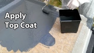 Part 5 Fibreglass RoofingTopcoat  GRP Flat roof colour [upl. by Bee]