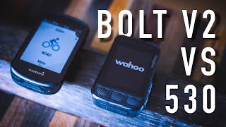 Garmin Edge 530 vs Wahoo Elemnt Bolt V2 [upl. by Eanil922]