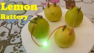 How to Glow LED using Lemon  Lemon Battery [upl. by Berard]