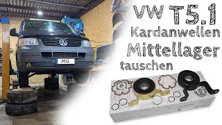 T5 Kardanwellenlager tauschen  Mittellager Defekt [upl. by Yerhcaz]