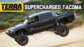 Supercharged Toyota Tacoma Prerunner  BUILT TO DESTROY [upl. by Anrev104]