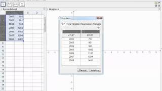 GeoGebra Tutorial Statistics Scatter plots [upl. by Yetac823]