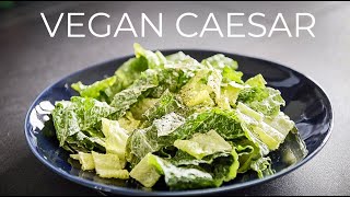 BEST vegan Caesar Salad Dressing Recipe EVER [upl. by Ivy516]