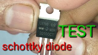 How to connect Schottky diode  How to Test Schottky diode [upl. by Nathanson]