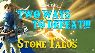 How to defeat Stone Talus  Zelda BotW [upl. by Urbana]