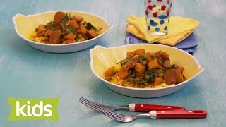 Curried Sausages Recipe with Yellow Fried Rice [upl. by Tnelc928]