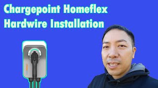 Level 2 EV Charger Hardwire Install Chargepoint Homeflex [upl. by Scotty81]