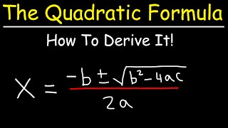 How To Prove The Quadratic Formula By Completing The Square [upl. by Noonberg916]