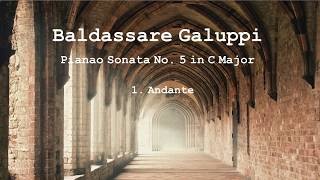 Baldassare Galuppi Piano Sonata No 5 in C Major  Arturo Benedetti Michelangeli [upl. by Oicneconi384]