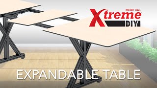 8020 Xtreme DIY  Expandable Table [upl. by Fianna]