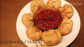 fried chicken momos recipe  perfect fried chicken momos recipe [upl. by Munmro]