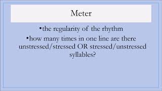 How to Identify Rhythm and Meter in Poetry [upl. by Georg]