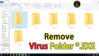 How To Delete virus Folder exe From Computer Without Using Antivirus [upl. by Bastian804]