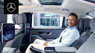 The Rear Seat Experience of the New SClass [upl. by Ytomit]