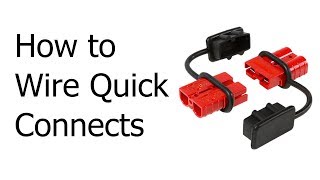 How to Wire a 50 amp Quick Connect Plug [upl. by Berrie437]