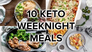 10 Easy Keto Dinner Meals for Busy Weeknights [upl. by Tallula986]