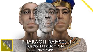 PHARAOH RAMSES II FACIAL RECONSTRUCTION FROM MUMMY [upl. by Omlesna]