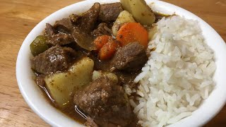 Carne Guisada  How to make Puerto Rican Beef Stew in a crockpot [upl. by Nalym436]