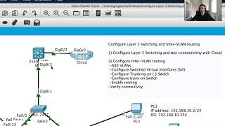 Configure Layer 3 Switching and Inter VLAN Routing Part ONE [upl. by Ynoble]