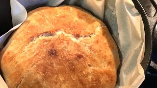 Dutch Oven Artisan Bread Easy No Knead Recipe [upl. by Olivier]