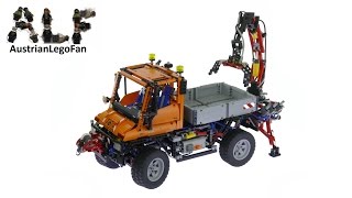 Lego Technic 8110 Mercedes Benz Unimog U400  Lego Speed Build Review [upl. by Enawd463]