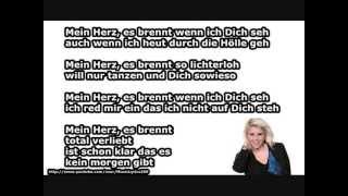 Beatrice Egli  Mein Herz LYRICS ON SCREEN [upl. by Anivlac]