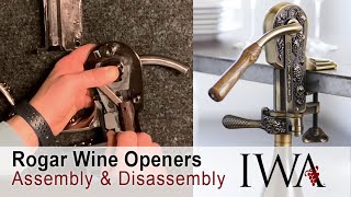 Rogar Wine Openers Assembly and Disassembly Guide [upl. by Laroy183]