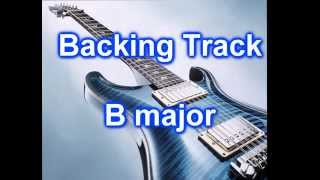 Pop Rock Backing TRack Guitar in B major [upl. by Salisbarry842]