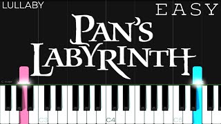 Pan’s Labyrinth Lullaby  EASY Piano Tutorial [upl. by Joost337]